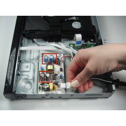 Замена печатной платы блока питания Sony DVP-SR200P